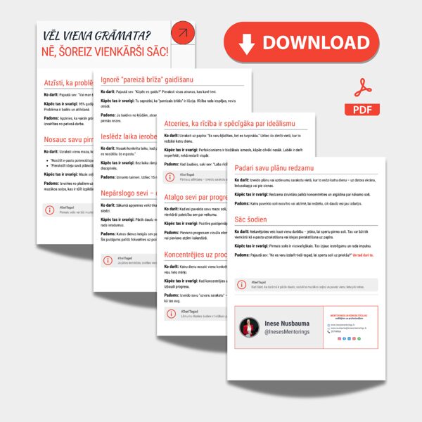 Bezmaksas Infografika: Nē, šoreiz vienkārši sāc! – Praktiski soļi darbības uzsākšanai